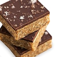 Vista 1 de Mrs. Patel's Golosinas de lactancia, barras indias especiadas, cubiertas de chocolate negro, base batida de caramelo salado, dulce y salado, hecho