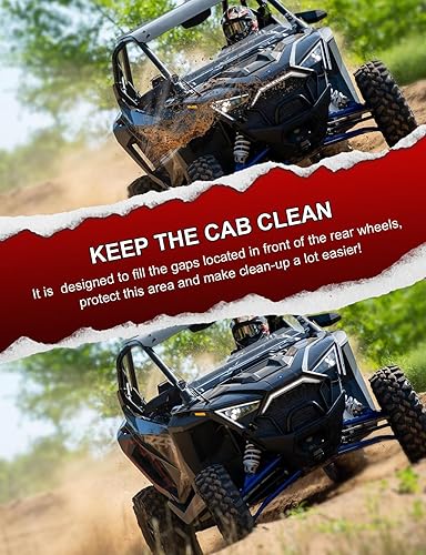 Miniatura 2 de Chelhead Bloqueo de pozo de rueda trasera PRO XP Guardabarros interior contra salpicaduras compatible con Polaris RZR PRO XP, PRO R 2020 2021 2022