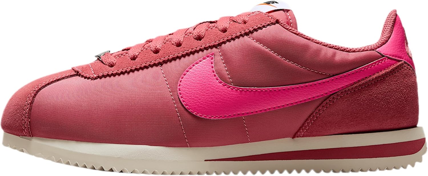 Nike Cortez Textile Shoes (Adobe/Alabaster/Safety Orange/Hyper Pink) Size 11