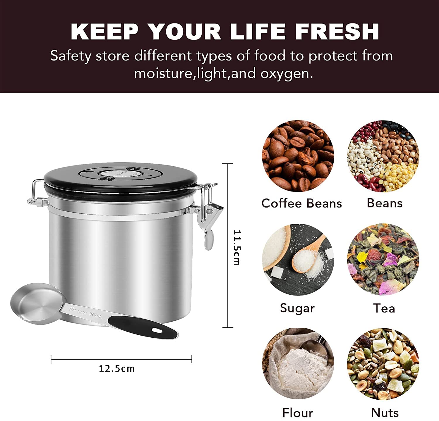 Moulin à grains manuel pour usage domestique – Broie le blé, le riz, les haricots, les épices et le maïs en farine – Idéal pour les ingrédients secs et humides