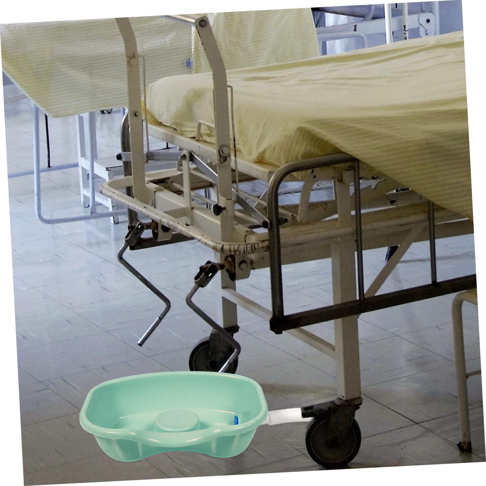 BESTYASH Ergonomisches Haarwaschbecken zum Haarewaschen für Bettlägerige mit Kunststoffmaterial und Gebogenem Rand für Bequemes Haarewaschen zu Hause und Bett
