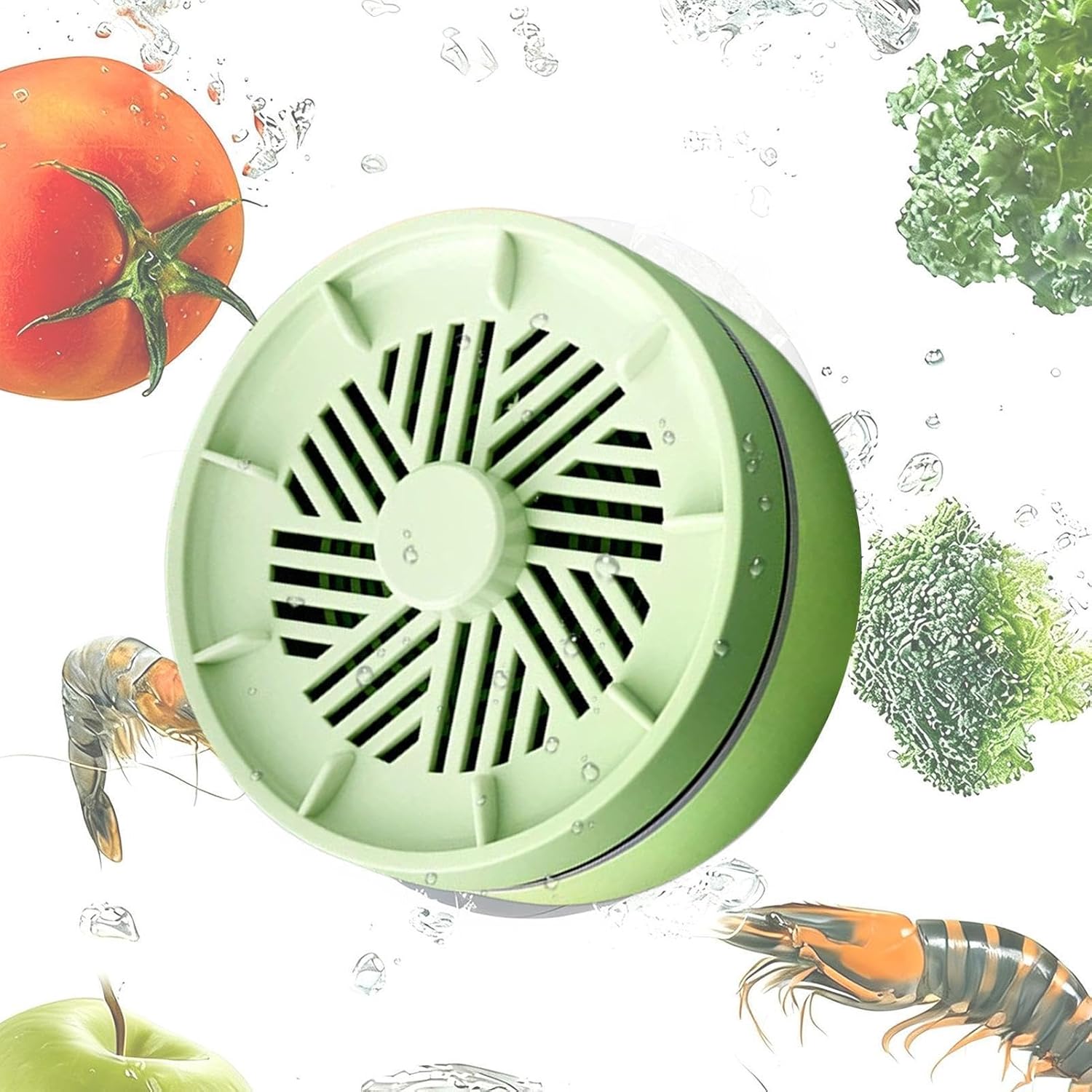 Ultrasonic Fruit Purifier, Waterproof Food Washer Device, 3.9x1.9 Inches Cleaning Machine with USB Power, Durable Vegetable Scrubber, Purifying Tool with Portable Design, Kitchen Gadget for Meat