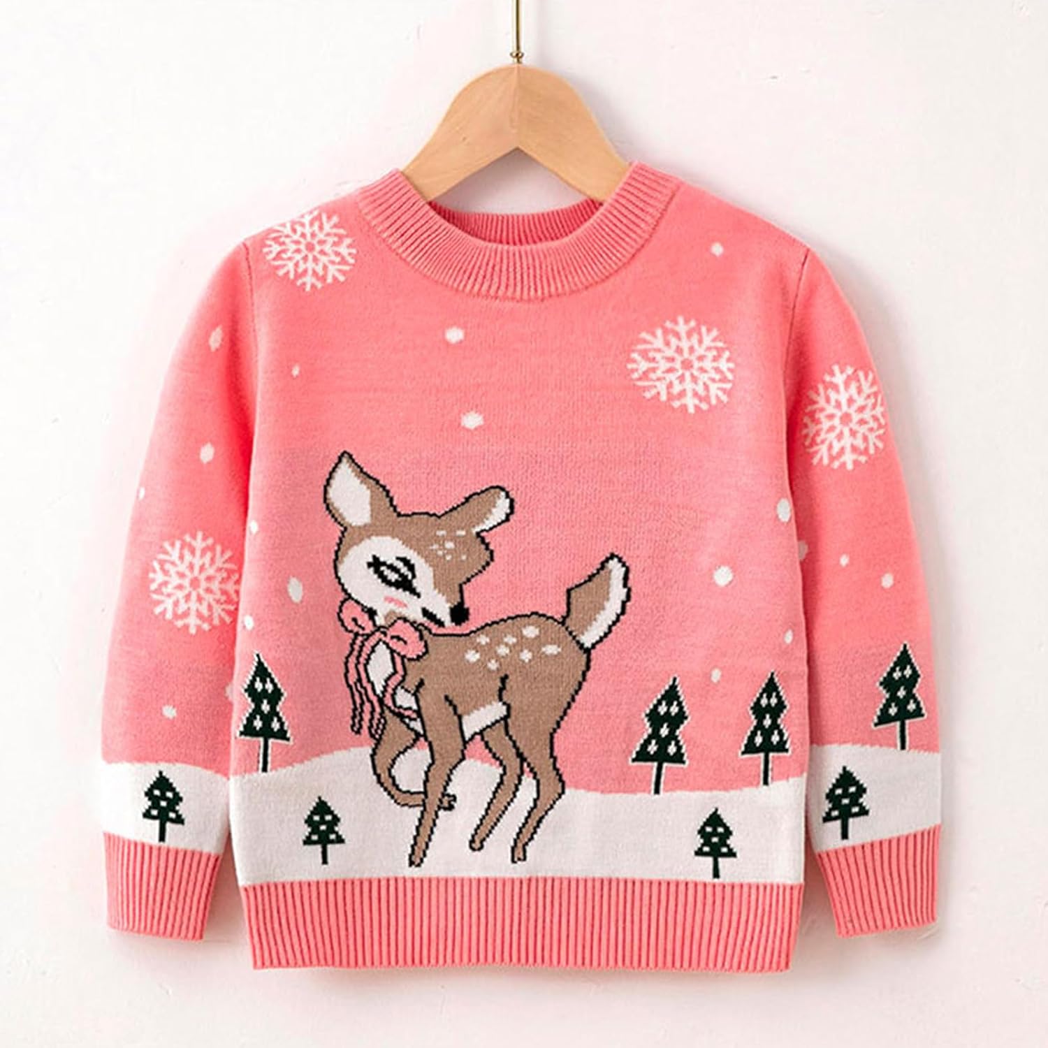 Knemksplanet Ugly Christmas Sweater for Toddler Baby Boys Girls Knit Sweater Kids Pullover Sweater Shirt Winter Warm Coat