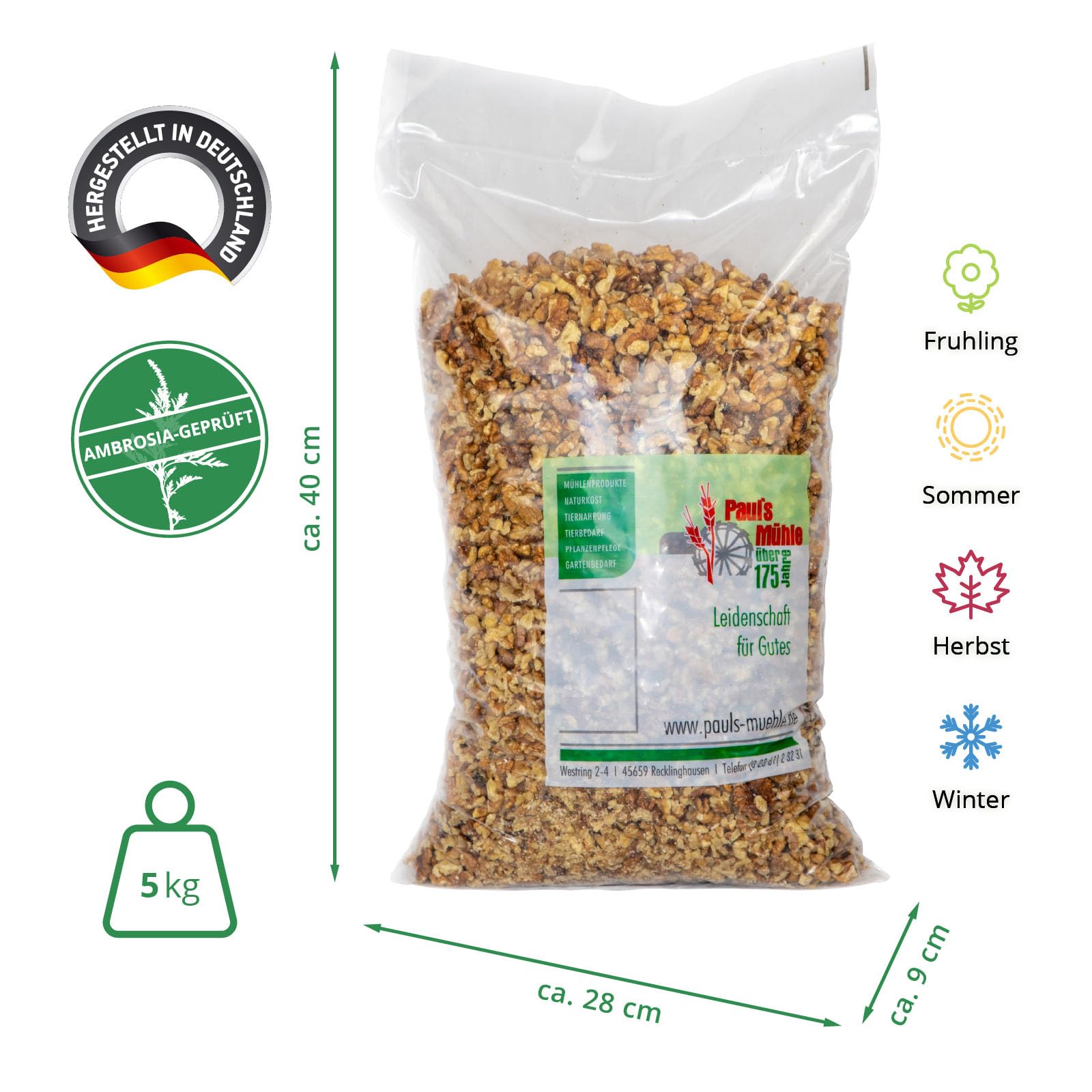 Paul´s Mühle Walnussbruch 5 kg Neue Ernte 2025