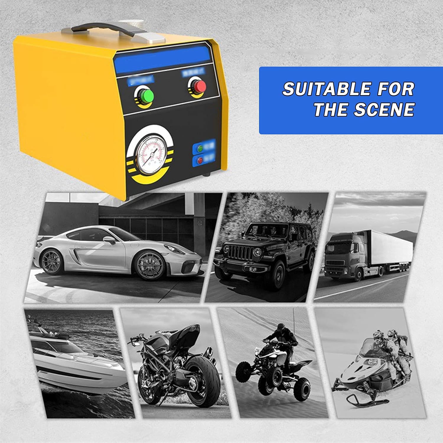 Auto Fuel Pipe Cooling Tank Oil Leak EVAP Smoke Leakage Detector 2 Mode Fuel Pipe Leak Tester Smoke Machine Leak Detector