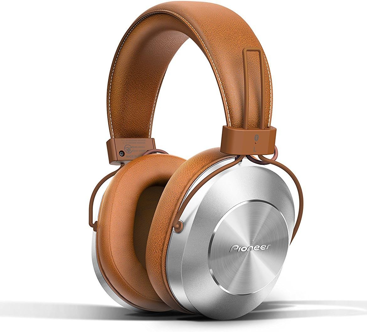 PIONEER Bluetooth and High-Resolution Over Ear Wireless Headphone, Brown (SE-MS7BT-T)