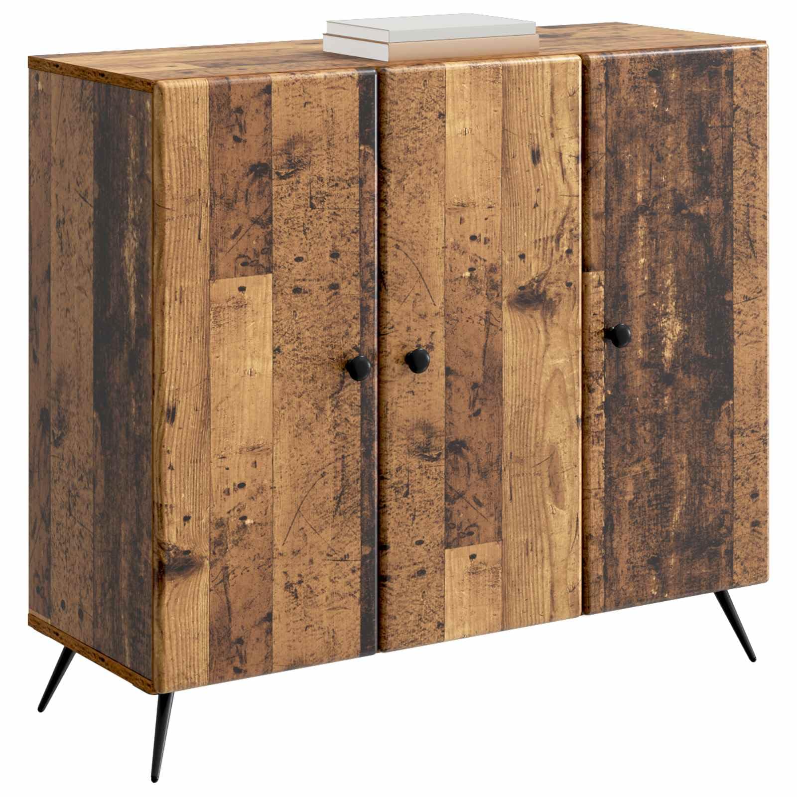 Générique Bufet Bahut drewno inżynieryjne 89 x 34,5 x 80 cm, szafka zastawa stołowa salon tradycyjny styl współczesny, przechowywanie naczyń, książki, dekoracja do jadalni, przedpokoju