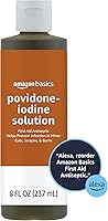 Vista 10 de Yaxa Basics Antiséptico de primeros auxilios, solución de povidona yodada al 10%, 4 onzas líquidas, paquete de 4 (anteriormente Solimo)