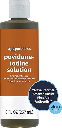 Miniatura 4 de Tienda Basics Antiséptico de primeros auxilios, solución de povidona yodada al 10%, 8 onzas líquidas, paquete de 4