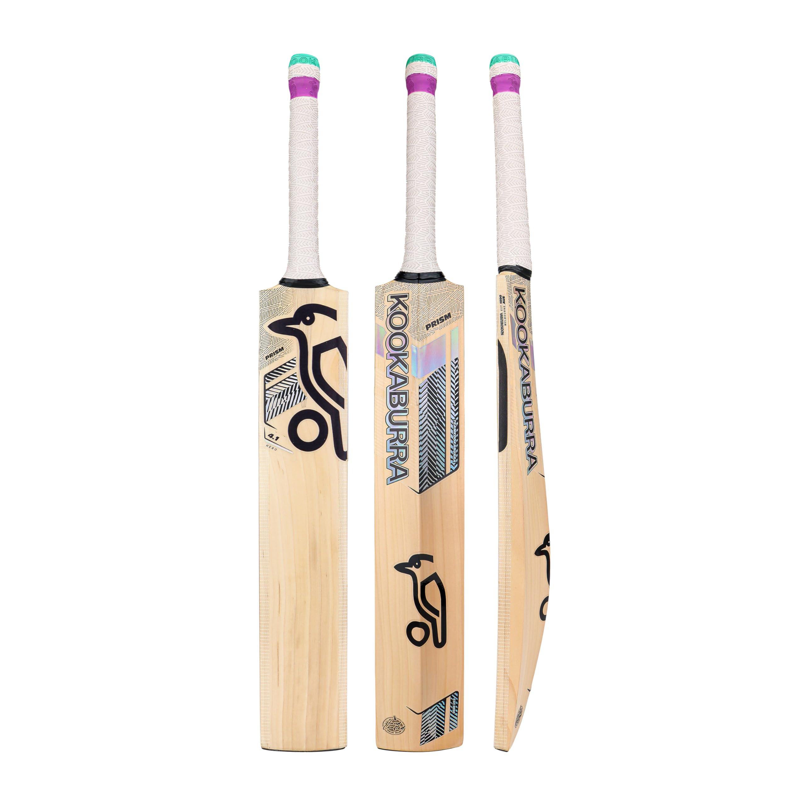 Kookaburra Prism 4.1 Hero Junior - Mazza da cricket, misura 4