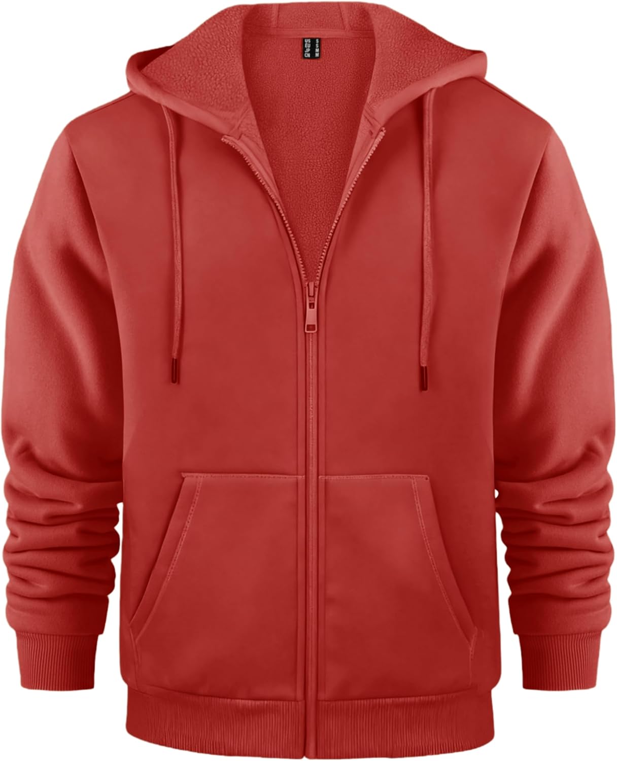 MAGCOMSEN Men's Zip Up Hoodie Casual Fashion Hooded Jacket Athletic Fleece Lined Sweatshirt with Pocket