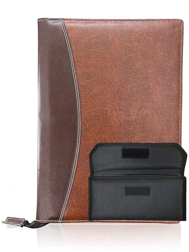 XUUG Combo of Leatherette Professional File Folder | Document Holder ...