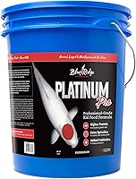 Blue Ridge 14lb Platinum Pro Koi Fish Food - 3/16” Floating Pellets with Spirulina Color Enhancer & Probiotics for Pond Koi & Goldfish