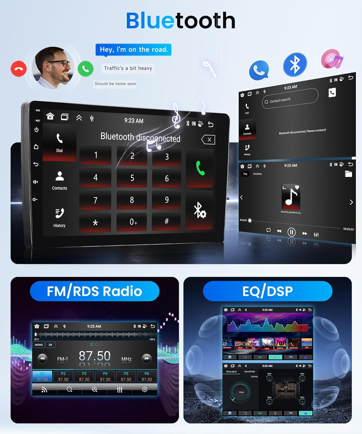 Rimoody 4G+64G Android 15 Car Stereo for Chevrolet Chevy Cruze 2009-2015, Wireless Carplay Android Auto Radio, 9'' Touchscreen Head Unit with GPS BT 5.0 5G-WiFi FM/RDS EQ-32 Backup Camera SWC