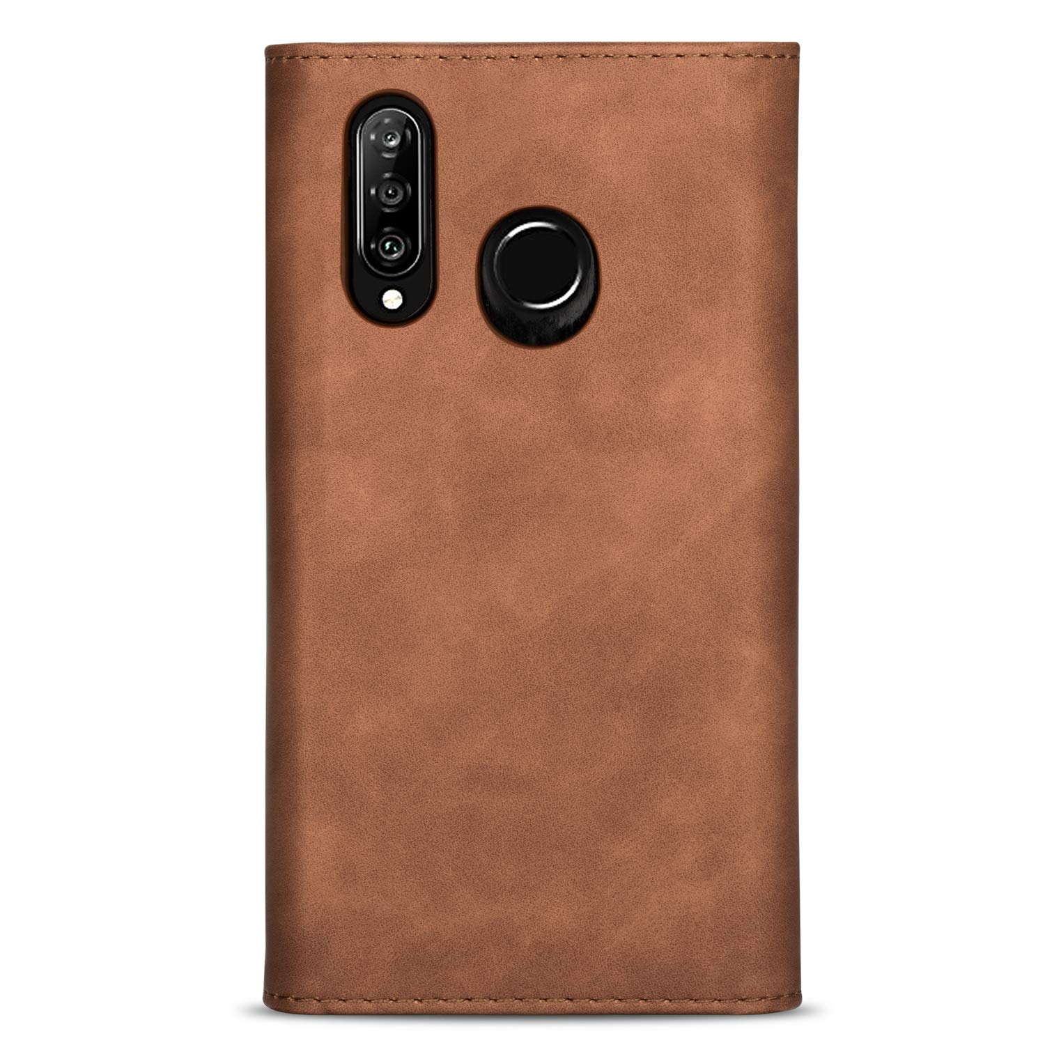 Custodia A Portafoglio In Pelle Per Huawei P30 Lite – Con Slot, Chiusura Magnetica E Supporto (Verde Scuro)