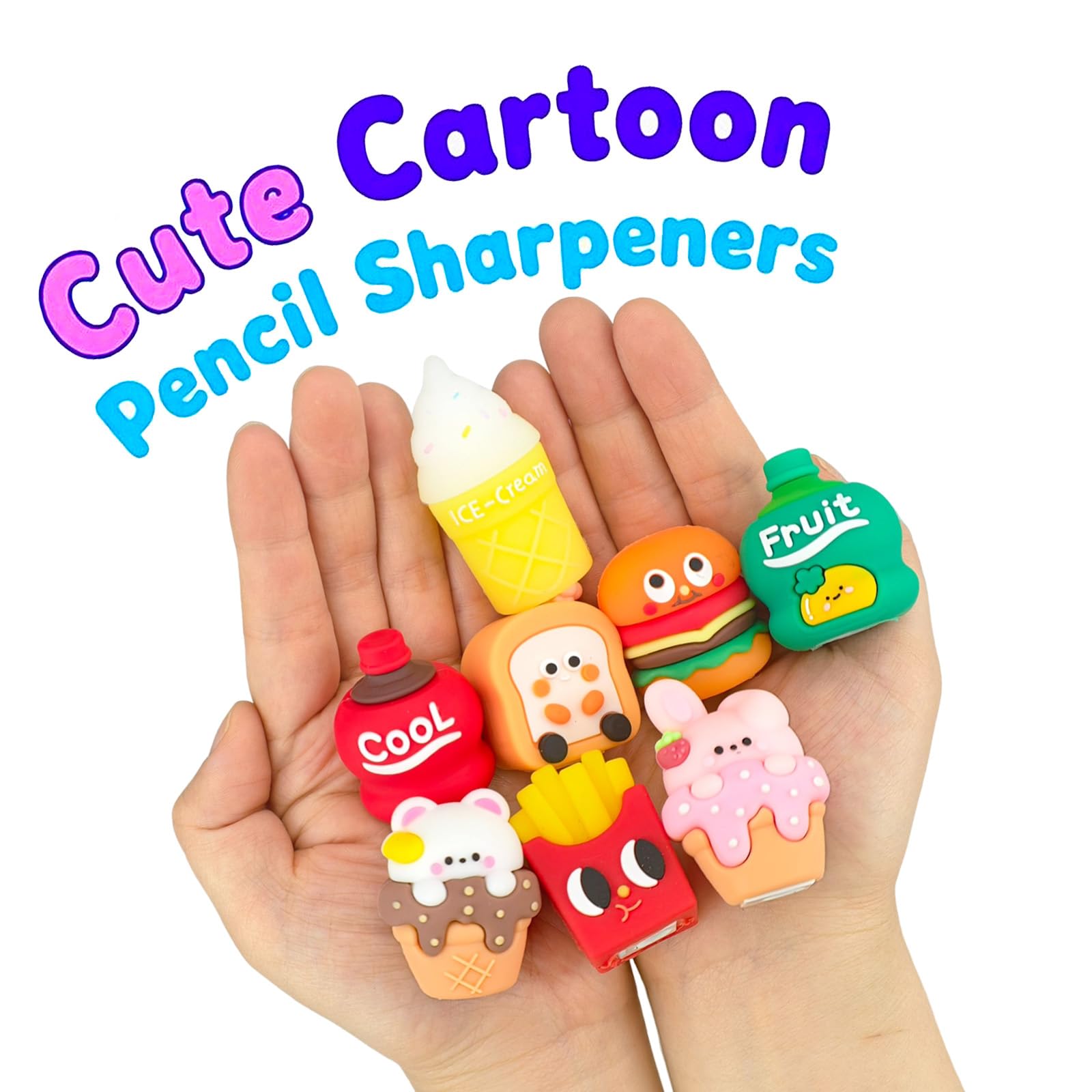 Wabjtam Cute Pencil Sharpeners Manual For Kids And Artists, Handheld - View #6