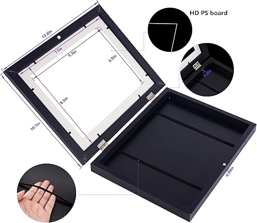 Miniatura 4 de Veelot Marcos de arte para niños de 8.5 x 11 pulgadas, con apertura frontal, intercambiables, marcos de arte para niños, ideales para dibujos,