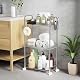 SPACEKEEPER 3 Tier Acrylic Storage Rolling Cart Clear Bathroom Cart Organizer, Transparency Laundry Room Organization Mobile Shelving Unit Multifunction Rolling Utility Cart for Office Living Room Product Image 6