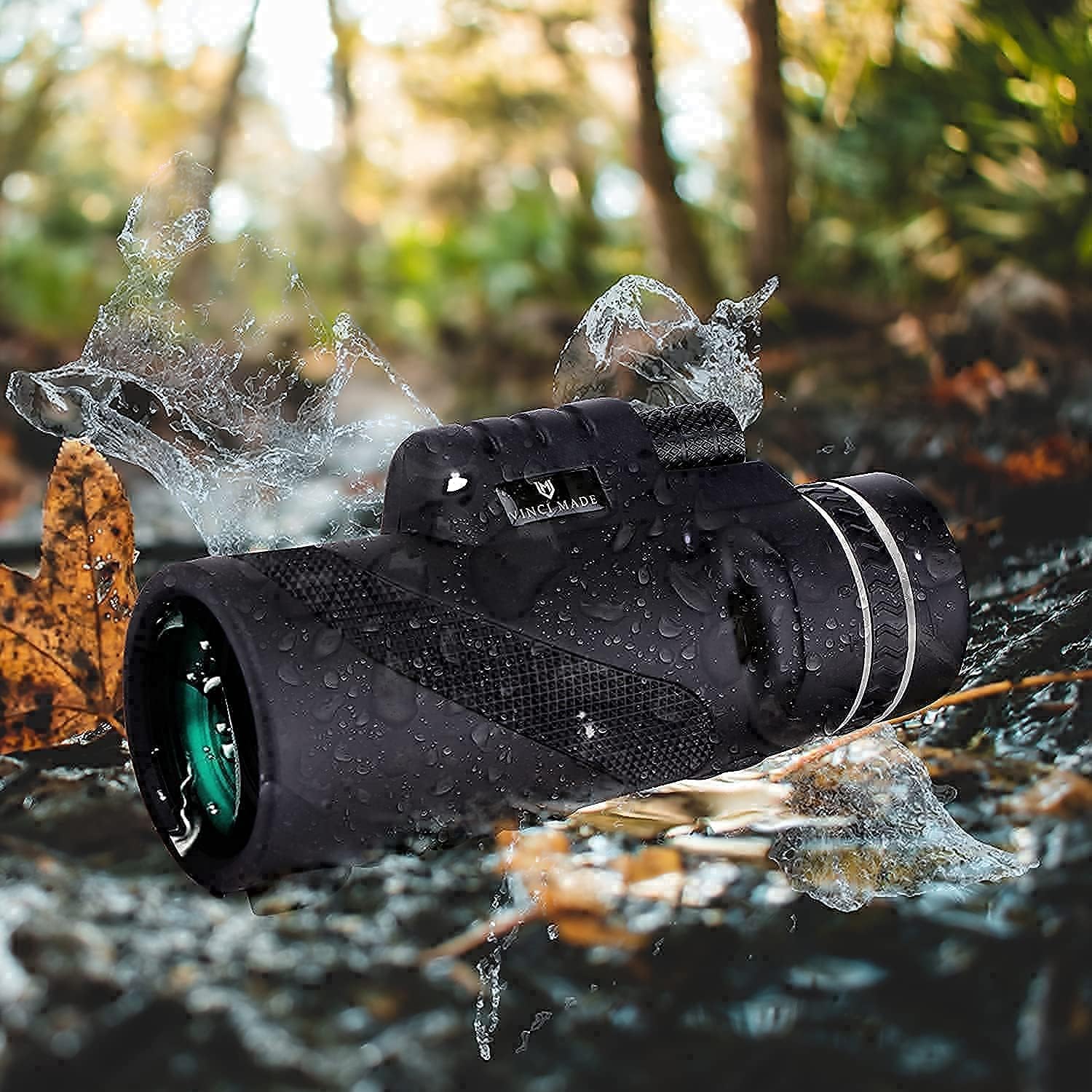 Vinci Made 12X50 Monocular Telescope for Smartphone with Upgraded Tripod & Shutter - High Power Monocular Telescope for Adults - Compact High Definition Monocular Scope for Bird Watching Hunting : Electronics