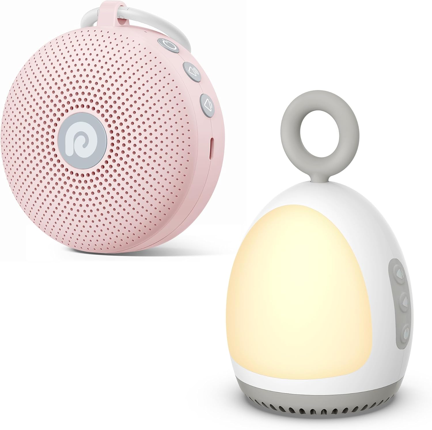 Dreamegg D11 Max Pink Bundle with XT-6 Grey, Portable Sound Machine for Baby, Soothing Sound, Noise Canceling for Office&Sleeping, Sound Therapy for Home, Travel, Registry Gift