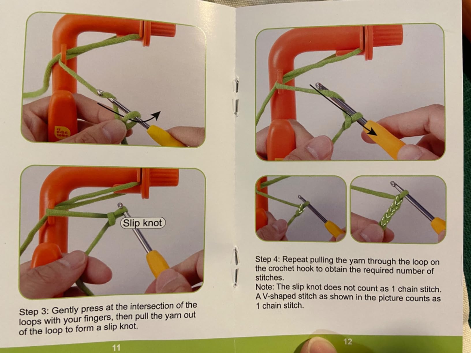 Caydo 2-in-1 Crochet Holder & Yarn Guide - Tension Regulator & Magic Ring Tool For Beginners