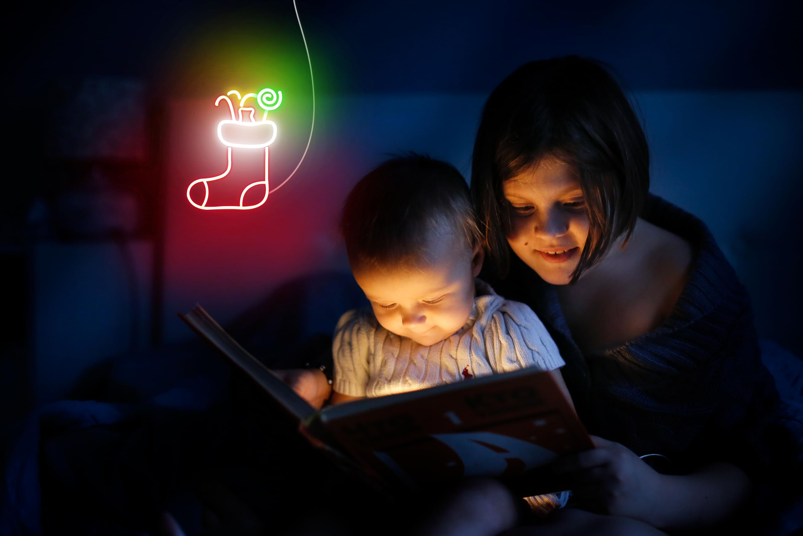 ADVPRO Cartel de neón LED de silicona con sombrero de Navidad con Cndies Flex, multicolor 6, st16s66-fnu0145-m6