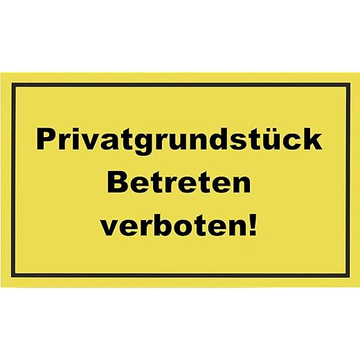 Metafranc Sicherheitsschild Verbotsschild 300x200 mm