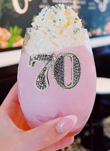 Miniatura 10 de THE QUEENS' JEWELS Happy Birthday - Copa de vino sin tallo, 21 onzas, regalo único para mujeres, cumpleaños, lindo, divertido, sin pintar, decorado,