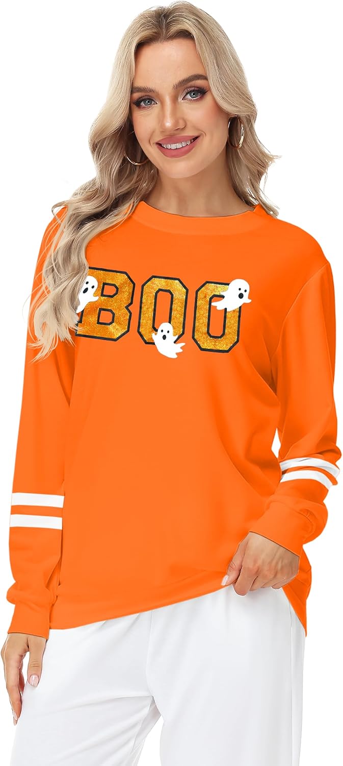 Womens Christmas Printed Shirts Xmas Party Long Sleeve Top - Image 5