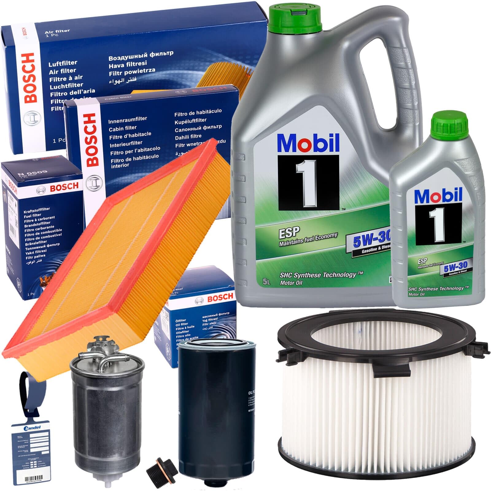 Bosch 12 V Set FILTERSET INSPEKTIONSPAKET Passend Für 2.4 2.5 D TDI VW T4 IV Transporter Bus 19657 BOSCH Inspektionspaket VW T4