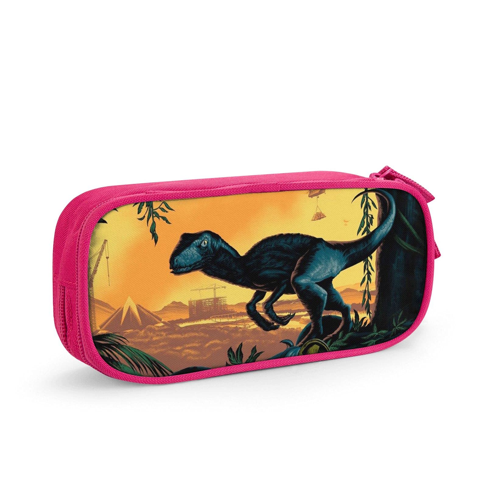 Amazon ジュラシック パークペンケース 筆箱おしゃれ大容量多機能二層ペンポーチ 女の子化粧ポーチ男の子文房具収納ポーチ高校生中学生小学生人気かわいい アニメ筆入れ 子供入場に最適なギフトpink 文房具 オフィス用品 文房具 オフィス用品