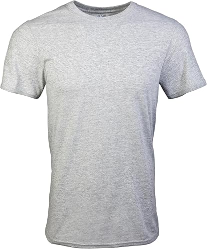 Vista 4 de Gildan Camisetas de cuello redondo, paquete múltiple, estilo G1100, para hombre