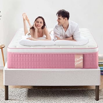 Twin XL Mattress, Full Size Mattress in a Box, Modern New Diamond Innerspring Hybrid and Cooling Gel Memory Foam Mattresses, Pressure Relief & Motion Isolation, RV Medium Firm Matress Twin XL