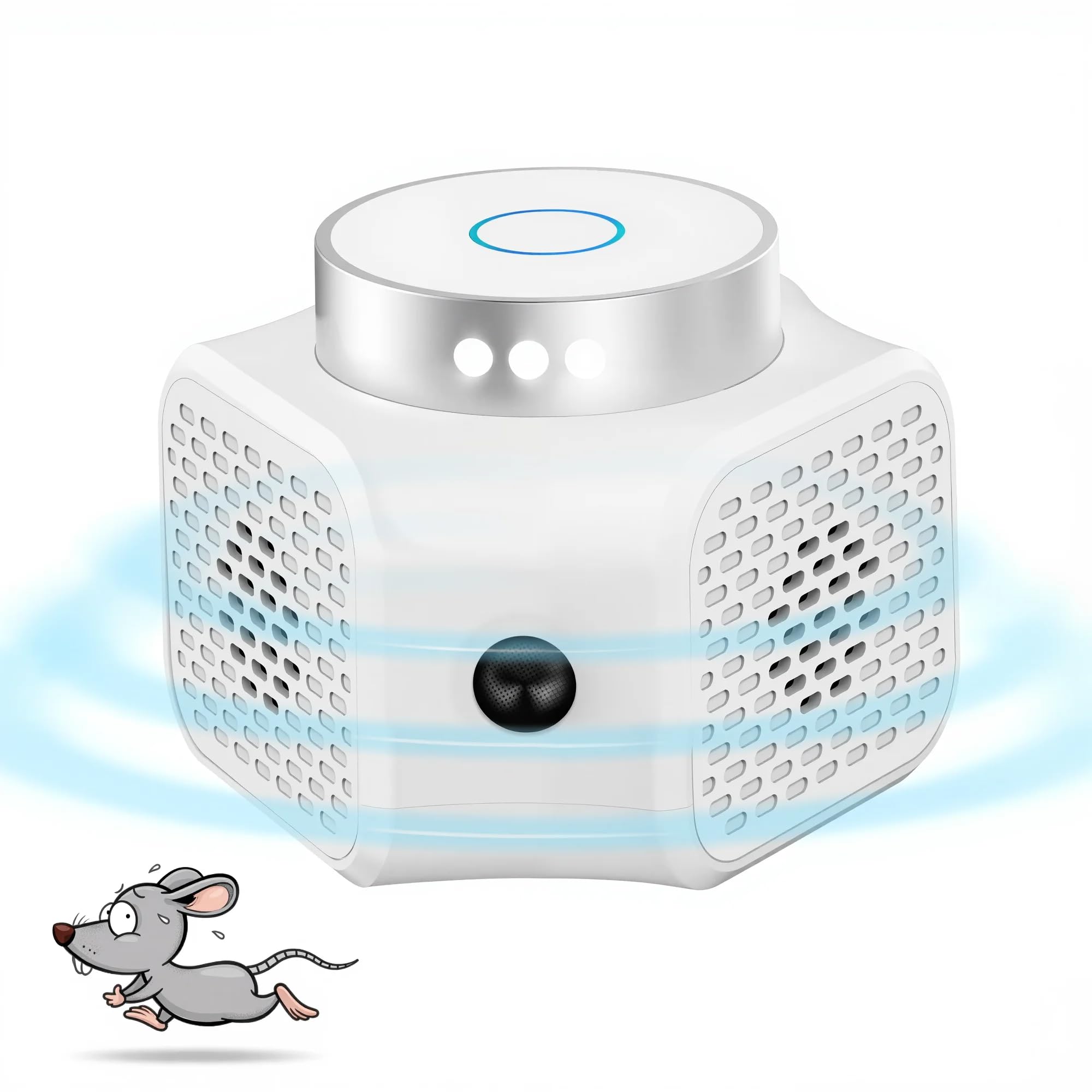 Dispositivo repellente per topi a ultrasuoni, nero, per uso interno - Repellente per parassiti, 3 modalità di funzionamento - Per casa/cucina/ripostig | Leroy Merlin