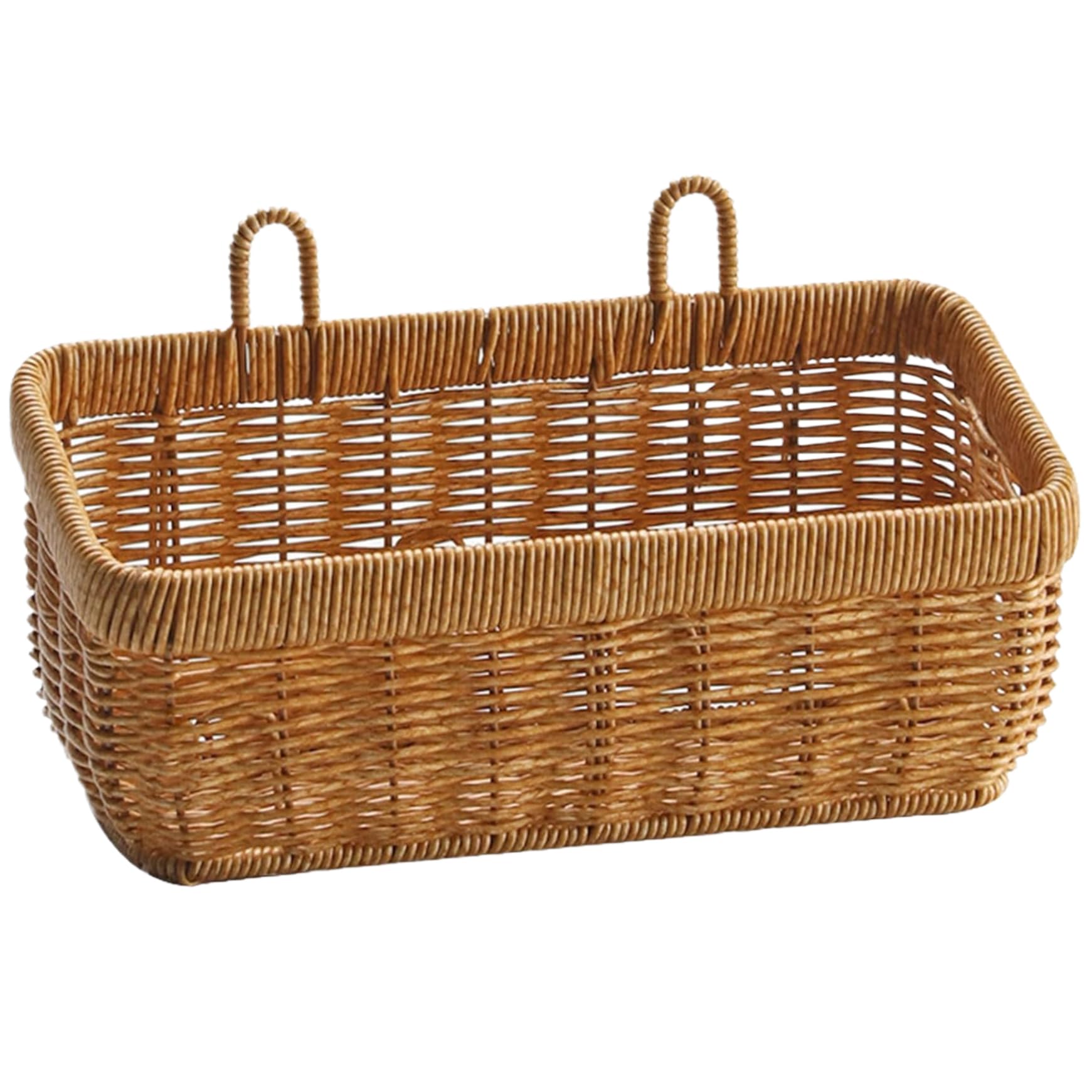 Panier suspendu design rotin écologique cadre renforcé haut de gamme