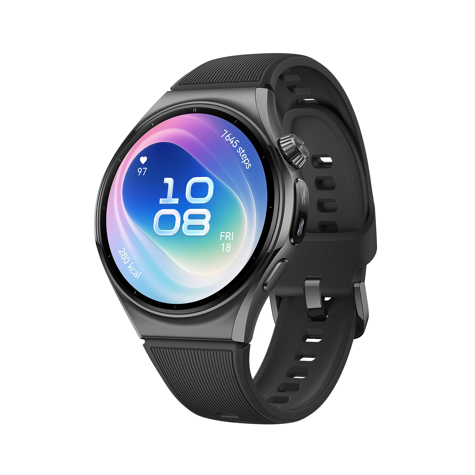 HUAWEI WATCH 6 46 mm Smartwatch, Featherlight Comfort, eSIM, NFC, Nero | Monitoraggio della Salute con X-TAP, Connessione senza Smartphone, Modalità Sportive Avanzate, 3.000 nit, iOS e Android