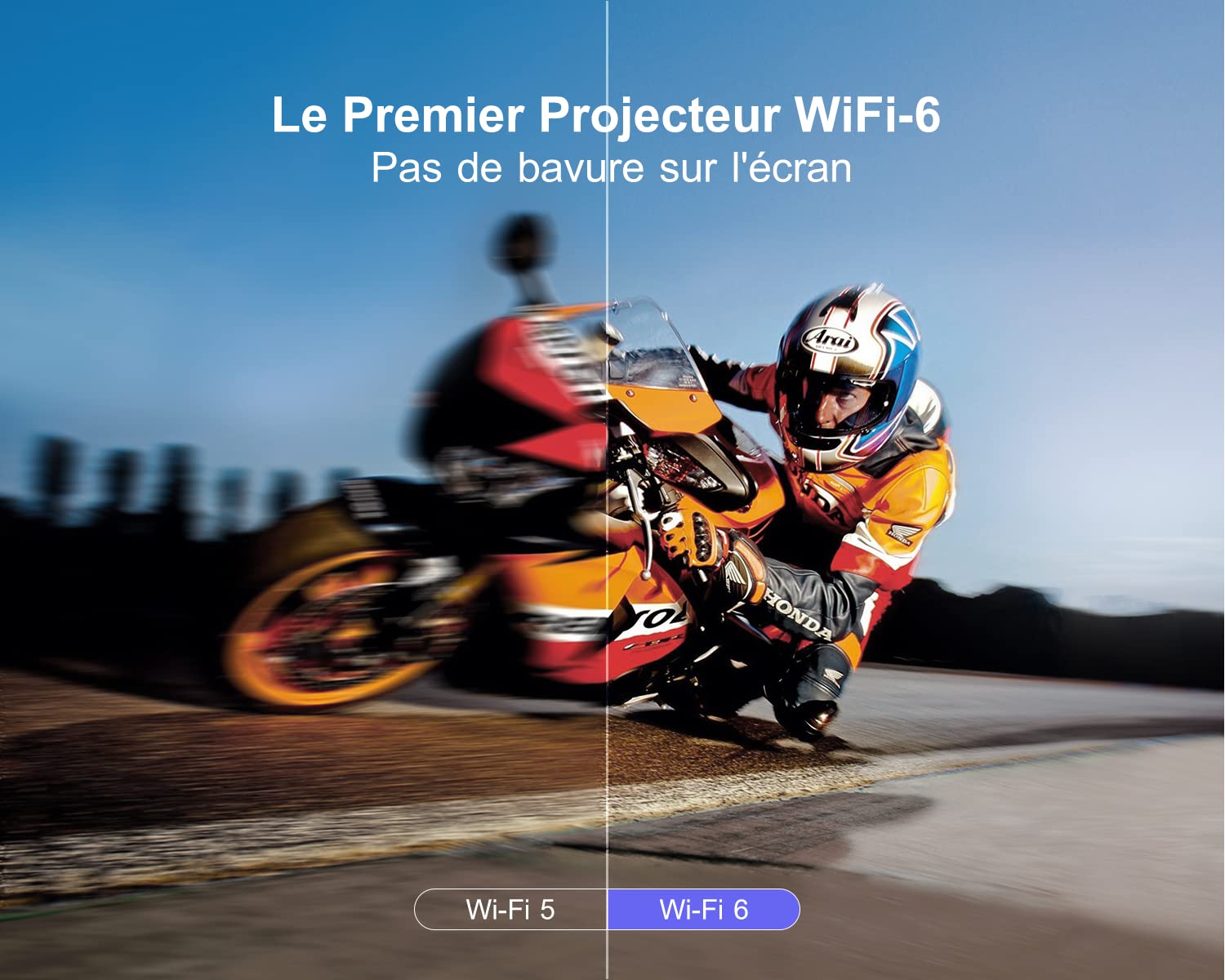 【Auto Focus/Keystone】 Vidéoprojecteur 4K WiFi Bluetooth 36000 Lumens Full HD 1080P, WiMiUS Projecteur 4K Supporté Zoom 50% Vidéoprojecteur WiFi6 Portable Home Cinéma/Extérieur pour Phone/TV Stick/PS5