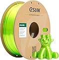 eSUN PLA Soie Filament 1.75mm, Soyeux Brillant Imprimante 3D Filament PLA, Précision Dimensionnelle +/- 0.05mm, 1KG Bobine (2.2 LBS) Filament d'impression 3D pour Imprimante 3D, Vert Clair Soie