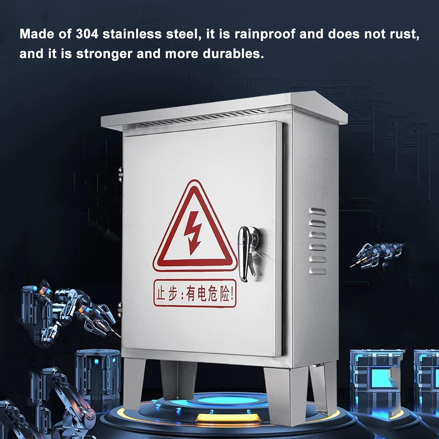 Custodia Elettrica in Acciaio Inox 304, Quadro Elettrico da Parete IP65