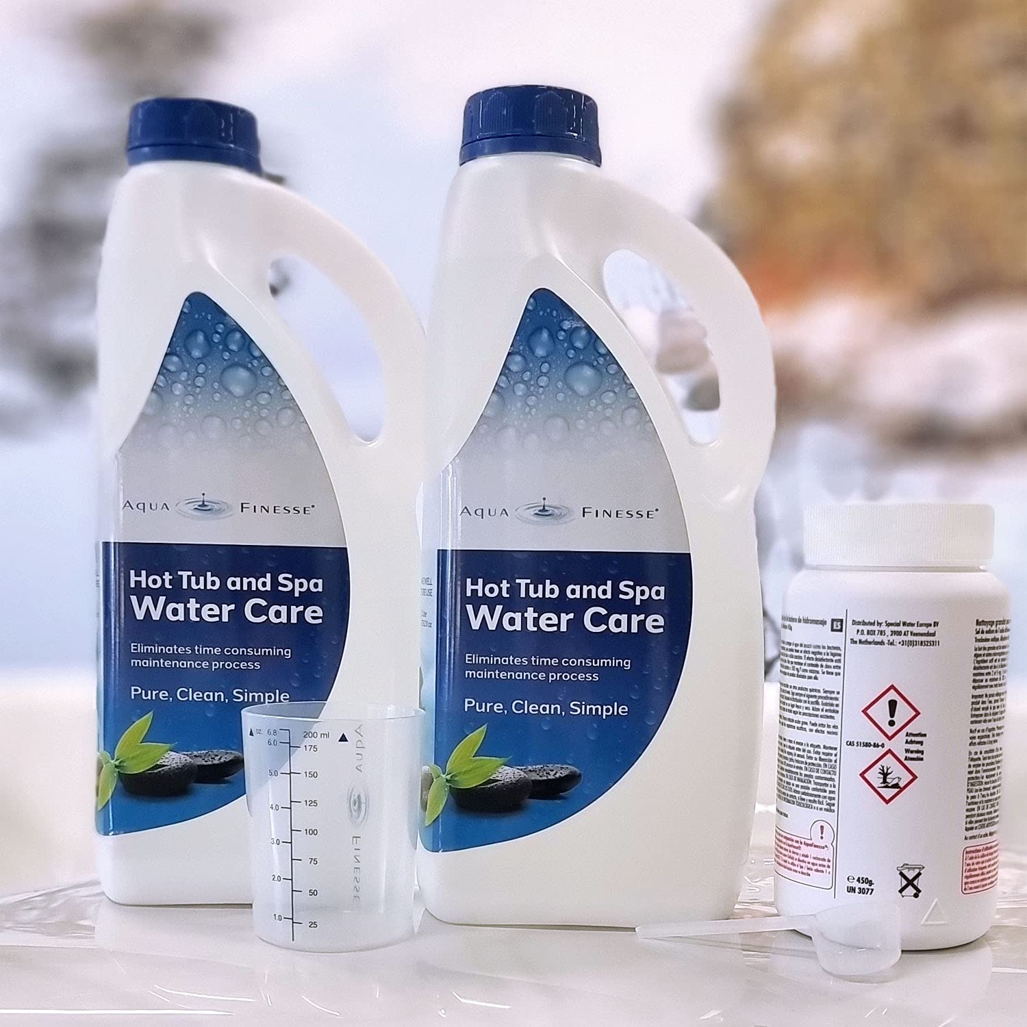 AquaFinesse mit Chlorgranulat + Spa de Luxe Crystals Gratis Whirlpool-Wasserpflege