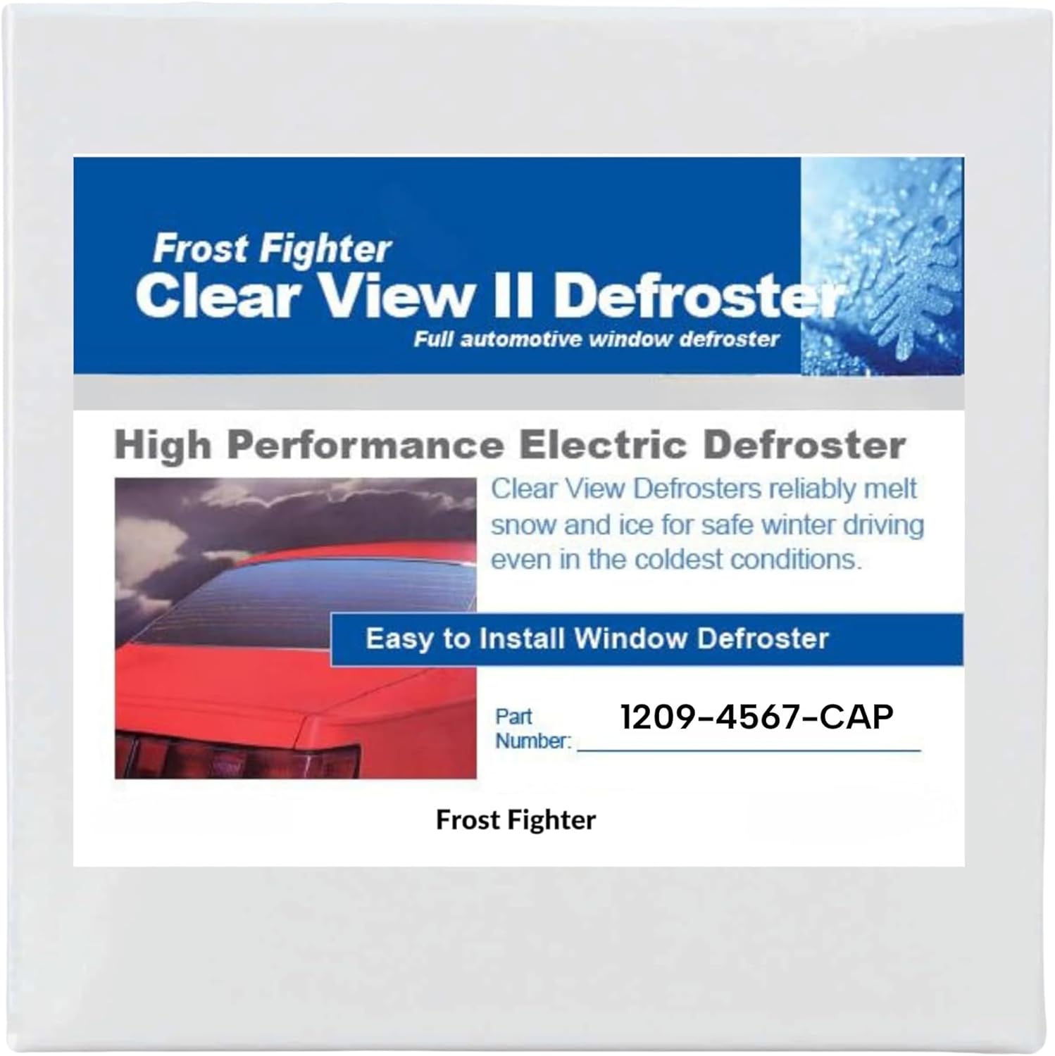 CLEAR VIEW Pickup Truck Cap/Topper Rear Window Defroster Kit – 1209-4567-CAP | 12 Volt Complete Kit | ThermaSync Control, Switch & Wiring Included