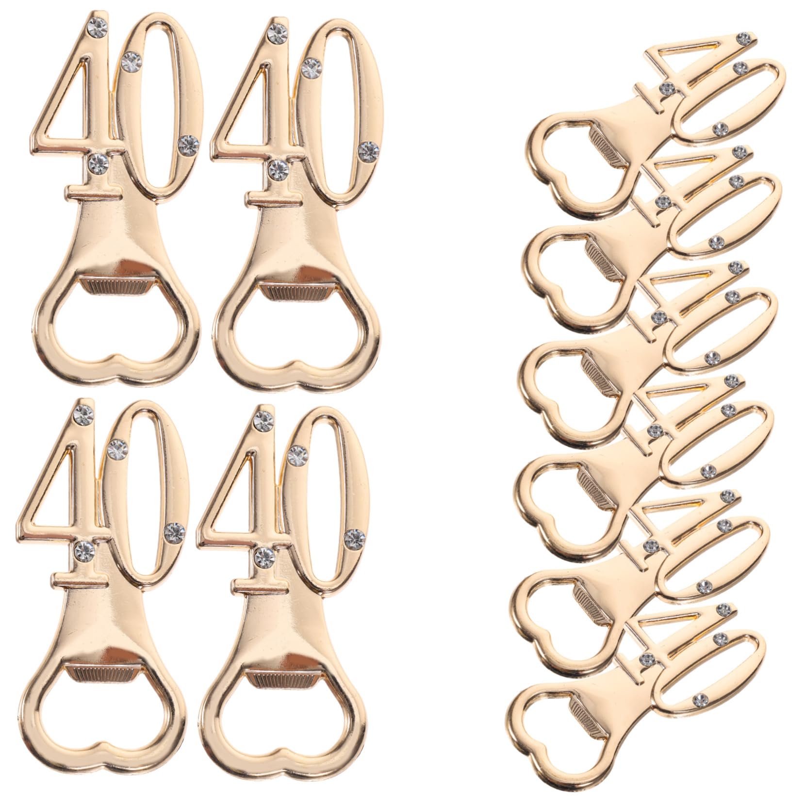 Cabilock 3 Ensembles Ouvre-bouteille D'anniversaire Ouvreurs Thème Aluminium Senior Clé Devoir Decapsuleur Ouvre-bouteille En Métal Faveur De Mariage Ouvre-bouteille Strass 10 Pièces * 3