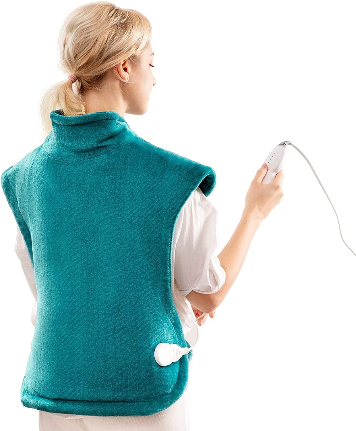 Large Heating Pad for Back and Shoulder, 24inx33in Heat Wrap with FastHeating and 4