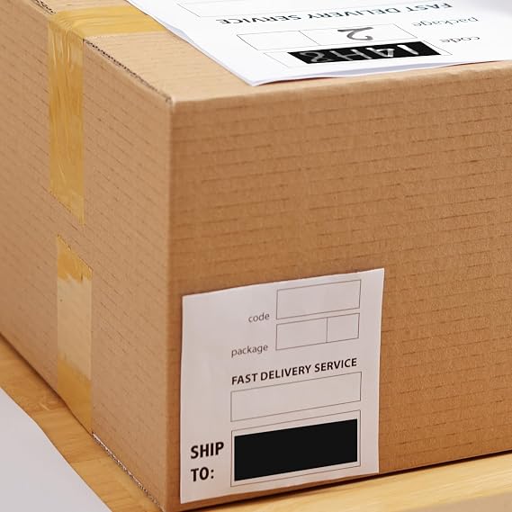 Black Rectangle Labels 3 x 1 Color Coding Stickers Roll 500 Pcs