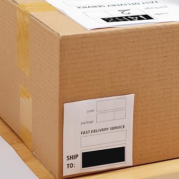 Black Rectangle Labels 3 x 1 Color Coding Stickers Roll 500 Pcs