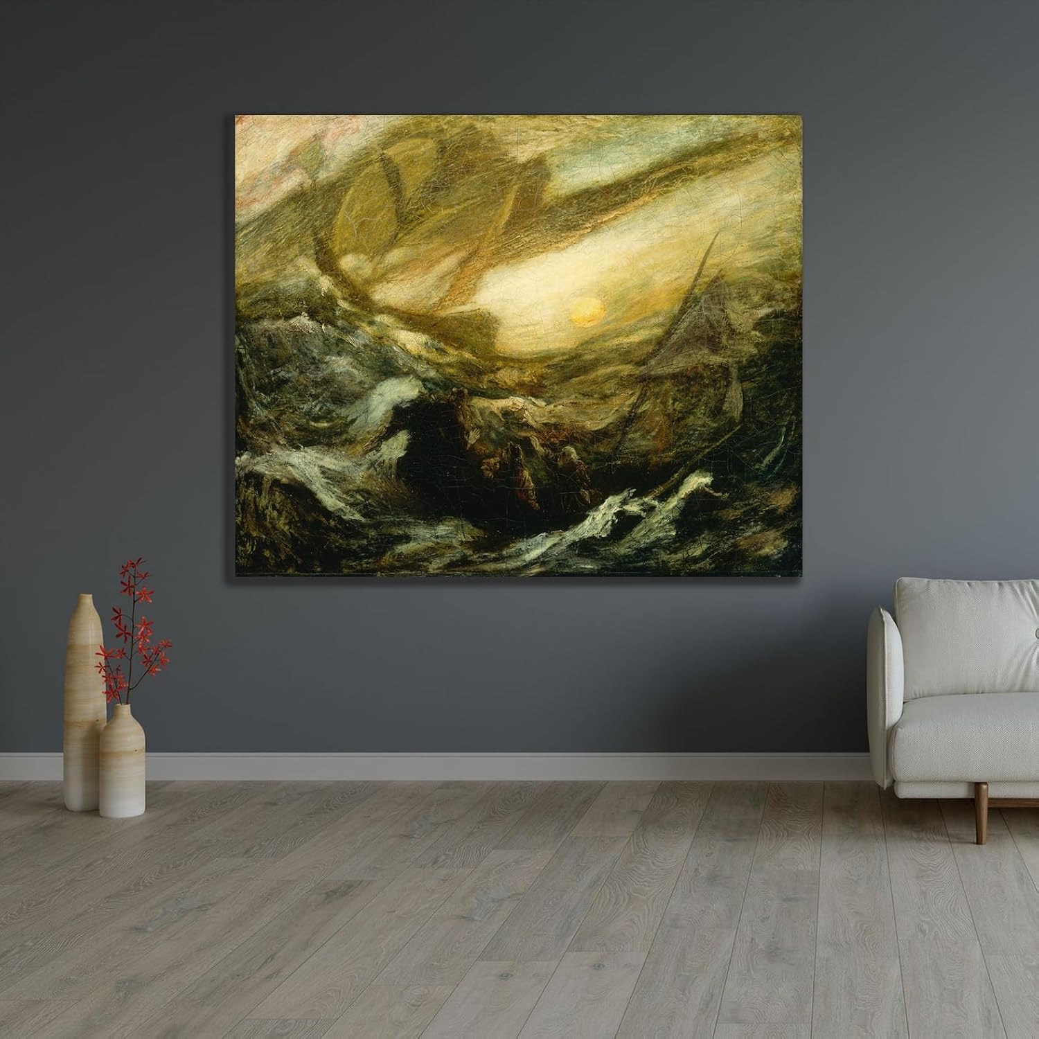 ArtDirect Flying Dutchman (1887) Unframed Art Print Giclee Poster by Albert Pinkham Ryder - Ready for Framing with Customization Sizes 10x8, 14x11, 20x16, 29x24, 44x36 and 59x48 inches