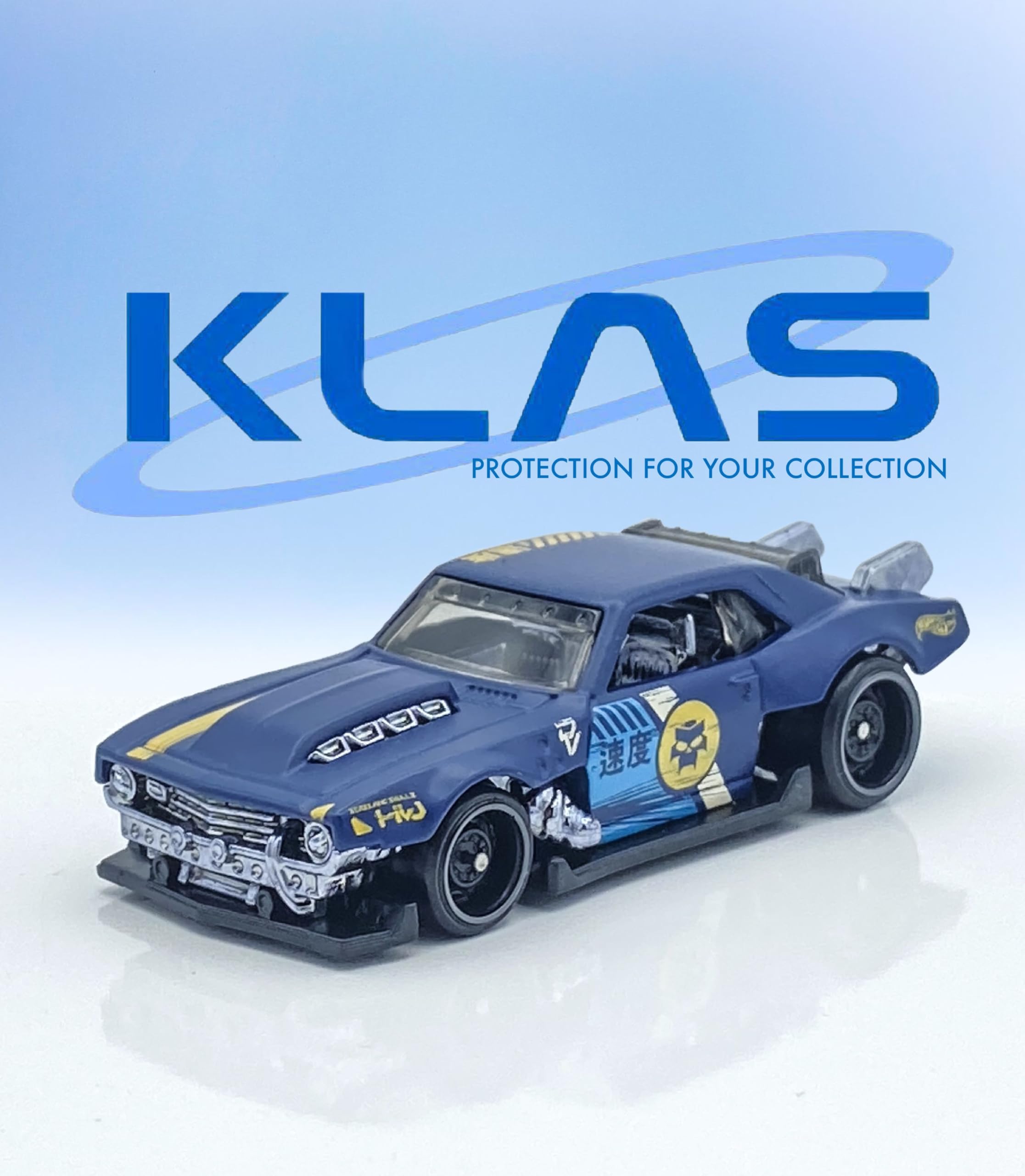 Hot Wheels Custom '68 Camaro (Dark Matt Blue) 2/5 HW Slammed