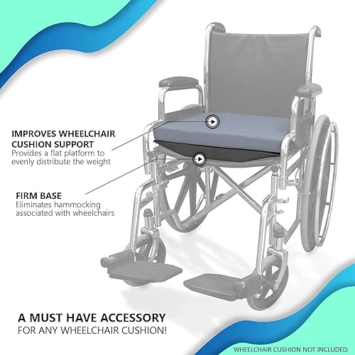 Miniatura 8 de NYOrtho Inserto de asiento sólido firme antideslizante resistente al agua, fácil de limpiar, resistente tablero de cojín para asiento de silla de