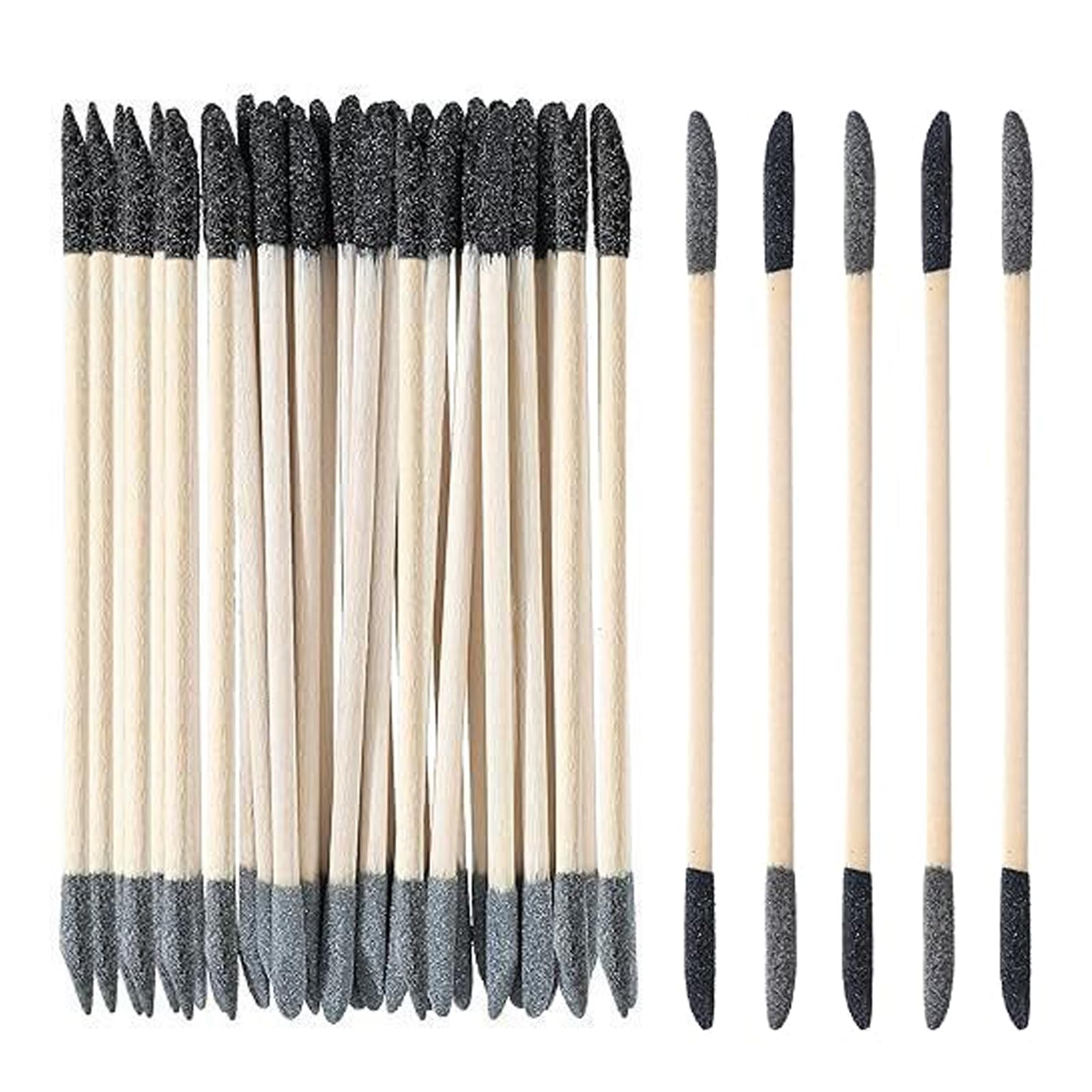 30 Pcs Sanding Sticks, Small Sanding Sticks For Plastic Models 5.4Inch 120/280 Grit Fine Sandings Sticks Polishing Stick Tool Double End Matchsticks For Nails, Twigs Fine Detailing Polishing Stick