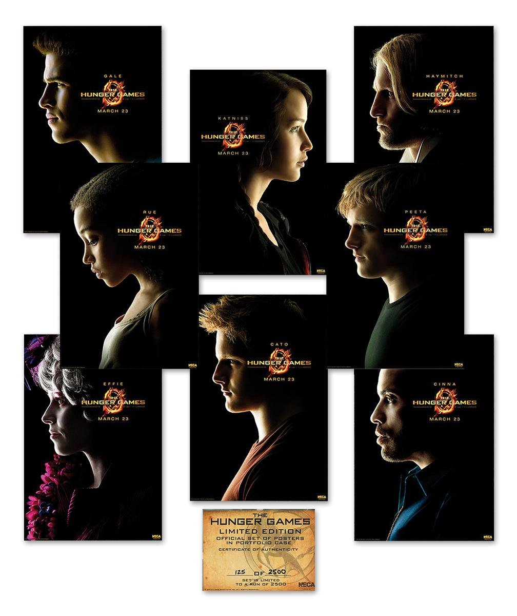 Close Up Hunger Games zestaw plakatów - Tribute von Panem 8 US oryginalne plakat 68,5 x 101,5 + oryginalne tesa Powerstrips® (1 opakowanie/20 szt.)